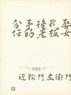 分手后我娶了前任的老板女主