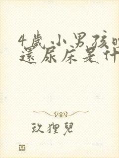 4岁小男孩晚上还尿床是什么原因