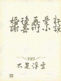 婚后再爱许栀清谢嘉珩小说免费阅读