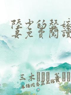 陆少的替嫁小娇妻免费阅读全文