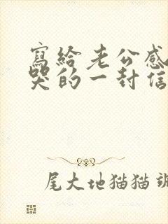 写给老公感动到哭的一封信