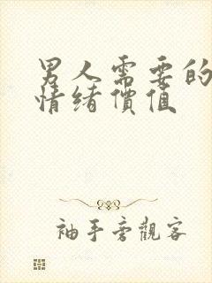 男人需要的七大情绪价值