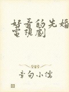 好看的先婚后爱电视剧