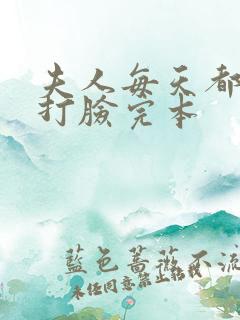 夫人每天都在线打脸完本