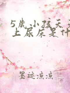 5岁小孩天天晚上尿床是什么原因