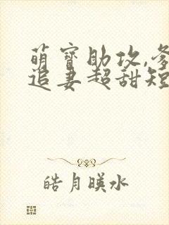 萌宝助攻,爹地追妻超甜短剧1