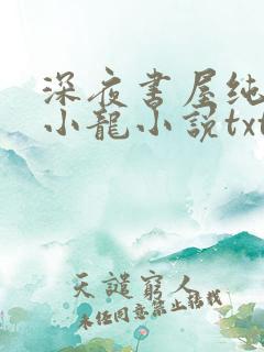 深夜书屋纯洁滴小龙小说txt下载