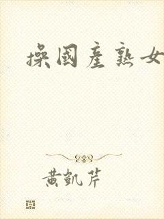操国产熟女系列