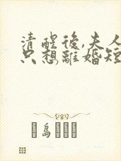 清醒后,夫人她只想离婚短剧免费观看