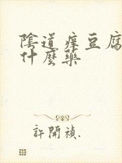 阴道痒豆腐渣用什么药