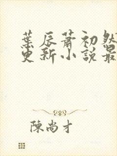 叶辰萧初然最快更新小说最新