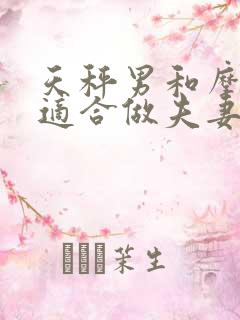 天秤男和摩羯女适合做夫妻吗