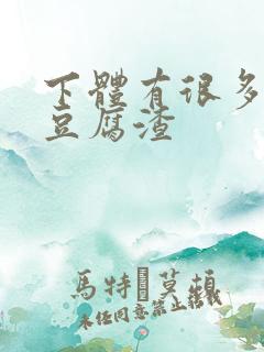 下体有很多白色豆腐渣