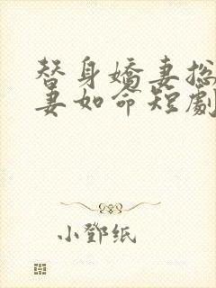 替身娇妻总裁追妻如命短剧版