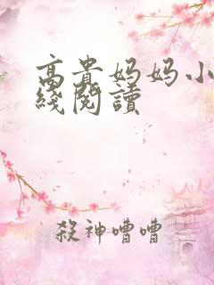 高贵妈妈小说在线阅读