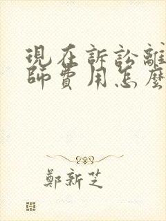 现在诉讼离婚律师费用怎么收