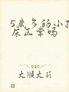 5岁多的小孩尿床正常吗