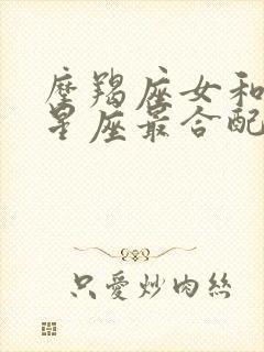 摩羯座女和什么星座最合配