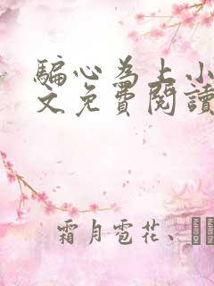 骗心为上小说全文免费阅读