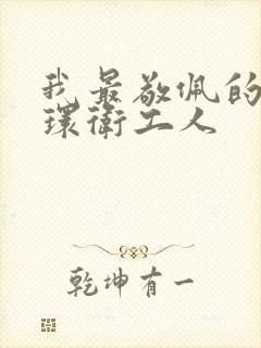 我最敬佩的人 环卫工人