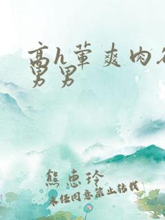 高h荤爽肉欲文男男