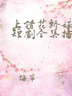 上错花轿嫁王爷短剧全集播放