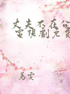 丈夫不在公迫我 电视剧免费观看