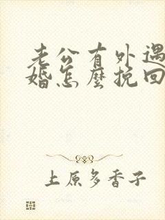 老公有外遇要离婚怎么挽回婚姻