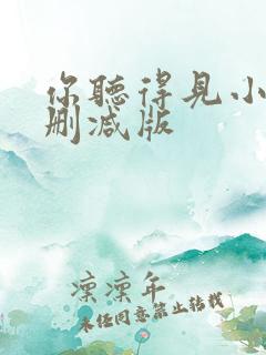 你听得见小说未删减版