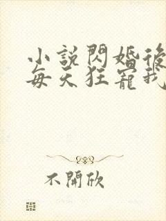 小说闪婚后大叔每天狂宠我免费阅读