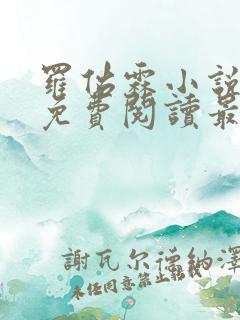 罗佑霖小说全文免费阅读最新章节