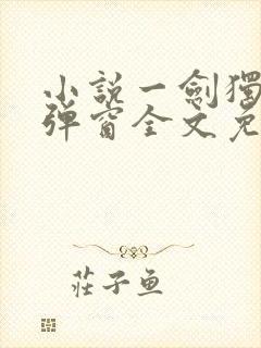 小说一剑独尊无弹窗全文免费阅读