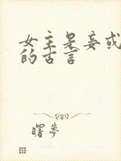 女主是妾或外室的古言