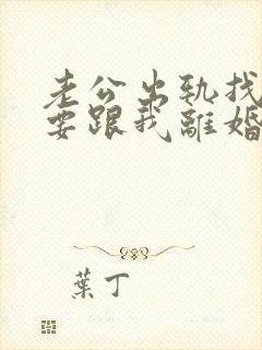 老公出轨找小三要跟我离婚怎么办