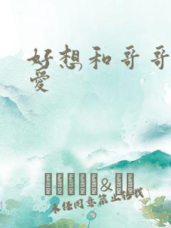 好想和哥哥谈恋爱