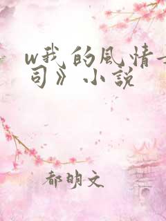 w我的风情女上司》小说