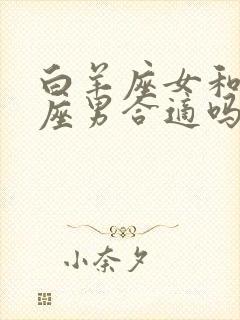 白羊座女和处女座男合适吗