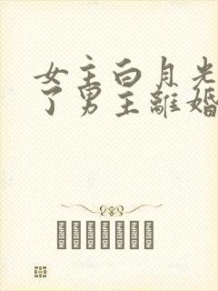 女主白月光回来了男主离婚短剧