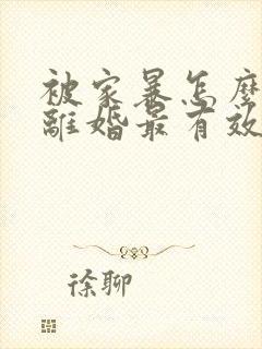 被家暴怎么起诉离婚最有效