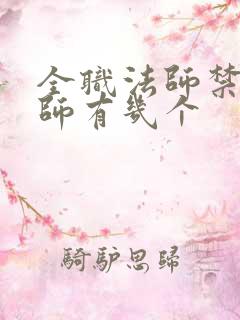 全职法师禁咒法师有几个
