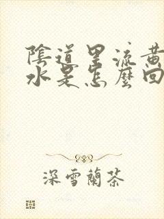 阴道里流黄色的水是怎么回事