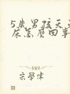 5岁男孩天天尿床怎么回事