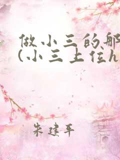 做小三的那几年(小三上位h)