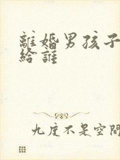 离婚男孩子会判给谁