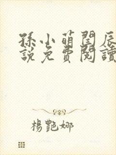 孙小萌闫辰的小说免费阅读无弹窗