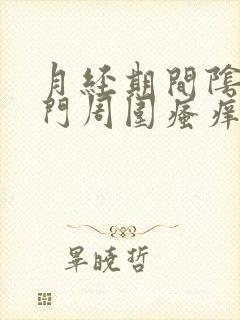 月经期间阴道肛门周围瘙痒