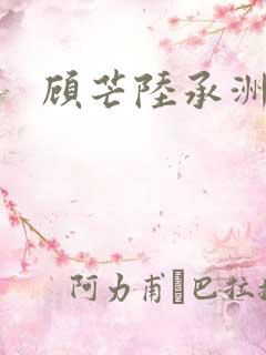 顾芒陆承洲全集