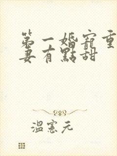 第一婚宠重生娇妻有点甜