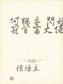 何聪睿 闪婚成宠首富大佬爱上我