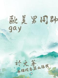 欧美男同帅激情gay